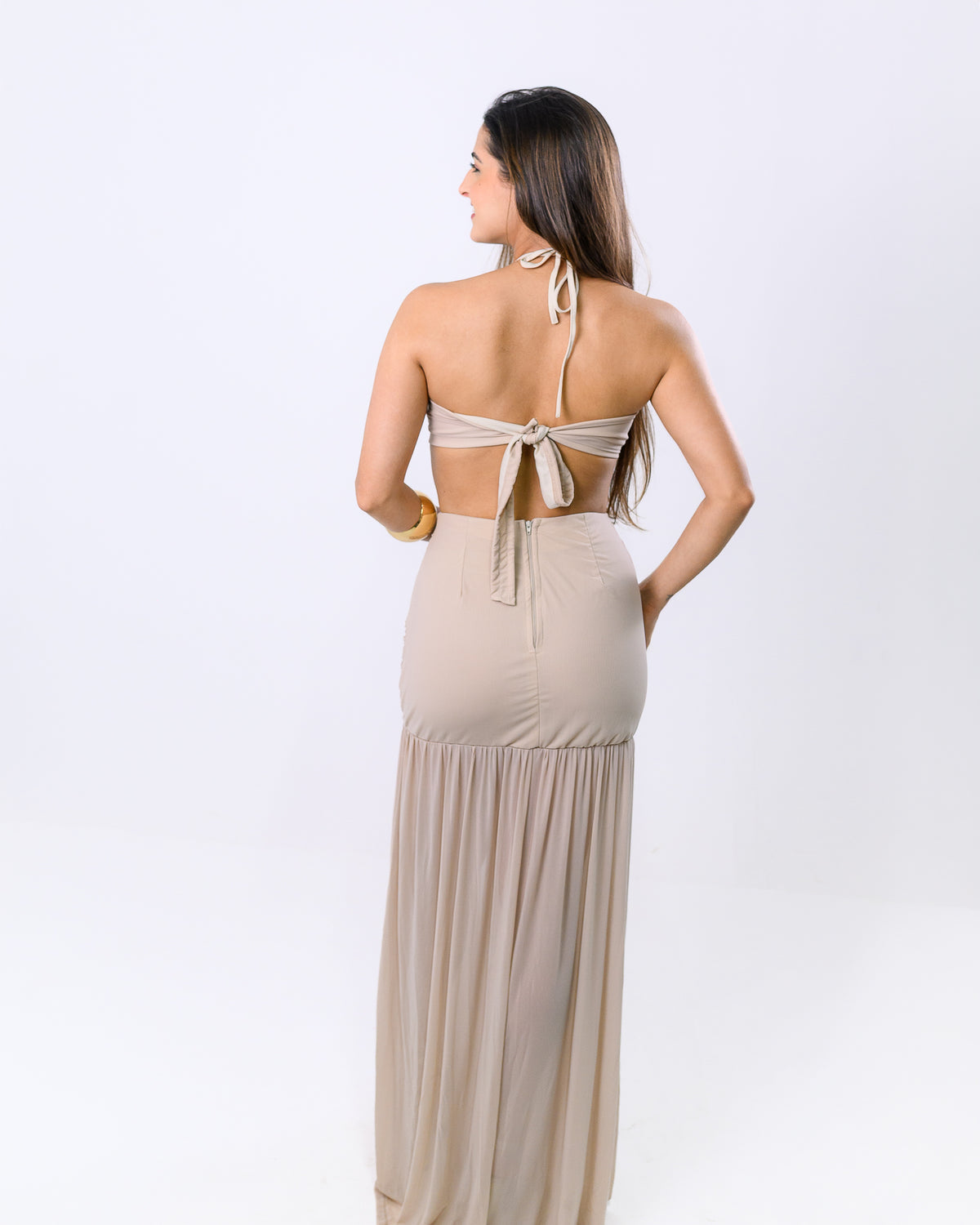 Vestido Longo Tule Alba