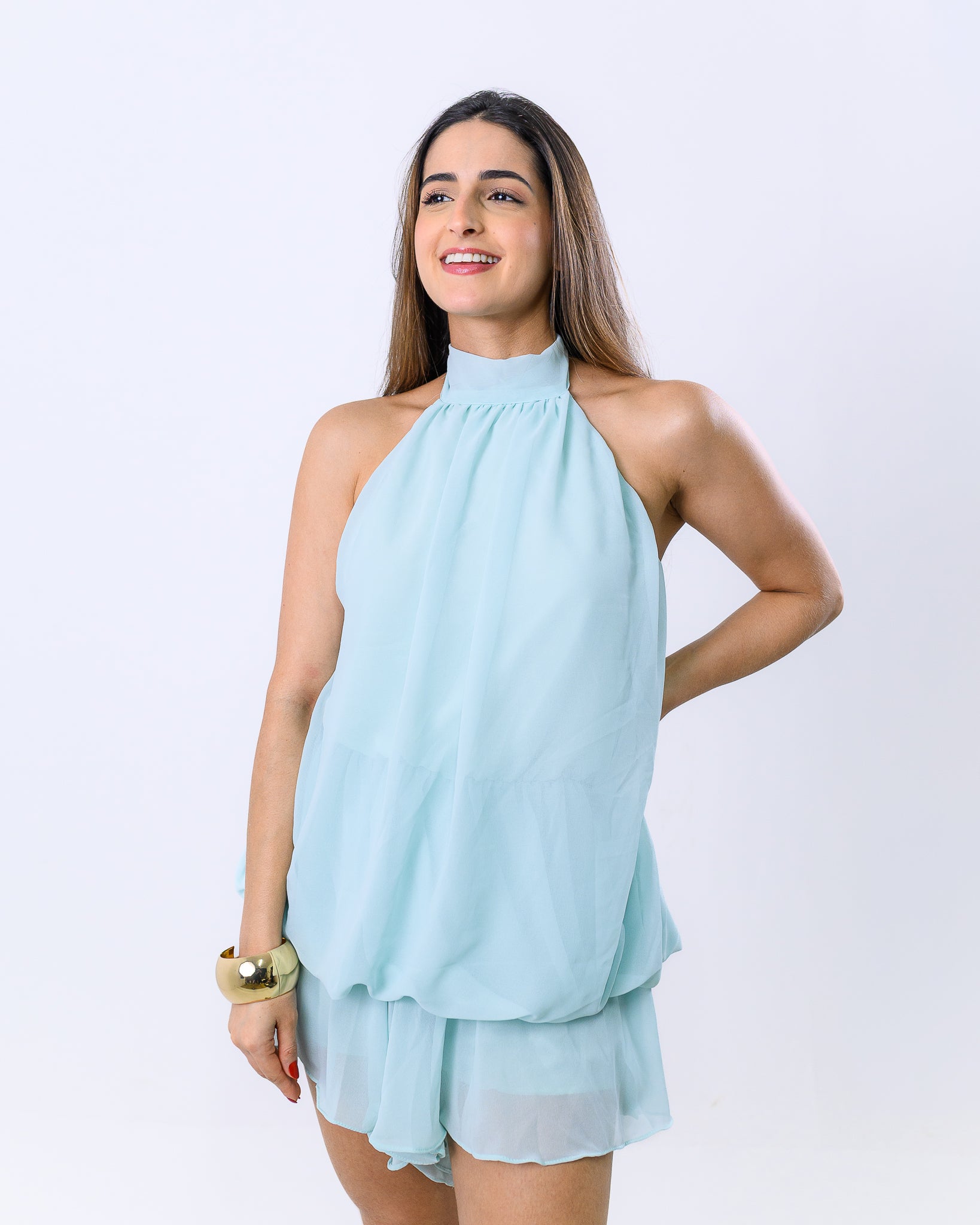 Macaquinho Crepe Mel