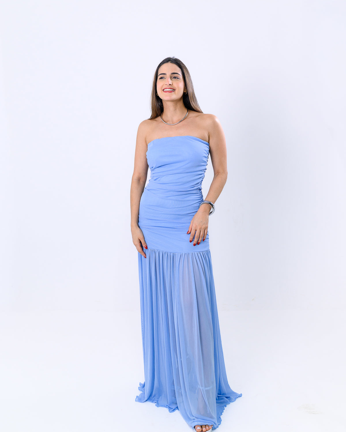 Vestido Longo Tule Bella