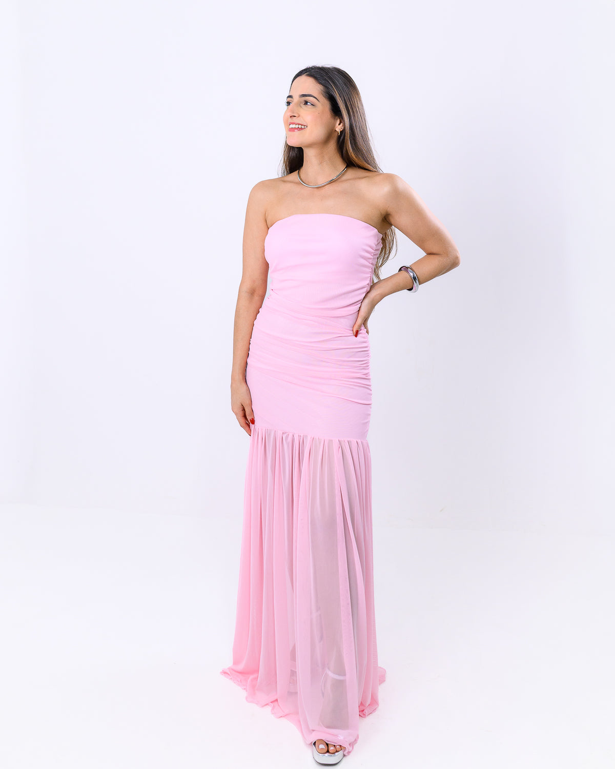 Vestido Longo Tule Bella