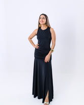Vestido Longo Franzido Bianca
