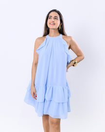 Vestido Midi com Babado Tainara