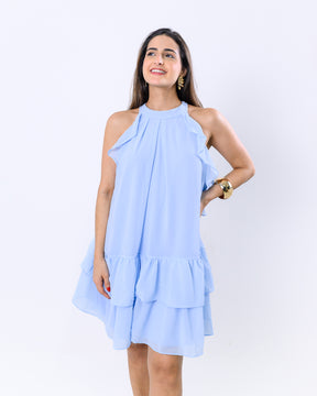 Vestido Midi com Babado Tainara